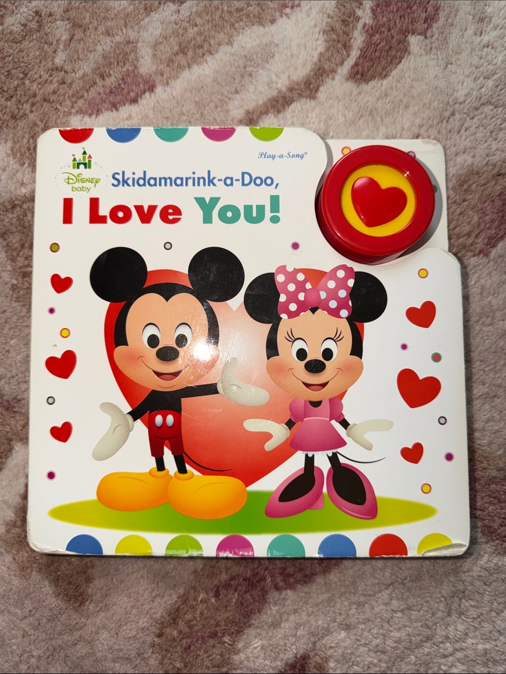 Disney Skidamarink-a-Doo I Love You! Sound Book - Red & Yellow